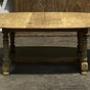 Oval French Oak Farmhouse Dining Table with Leaf 