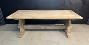 Quality Oak Farmhouse Dining Table 