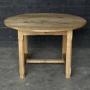 Round French Oak Farmhouse Dining Table 