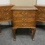 Set 3 Burr Walnut Bedside Cupboards 