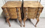 Superb Pair Burr Walnut Bedside Chests 
