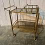 Superb Quality French Brass Drinks Trolley