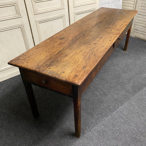 Very Early Long French Farmhouse Dining Table Antiques Atlas Very Early Long French Farmhouse Dining, Long Farm Table