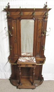 Victorian French Walnut Hallstand
