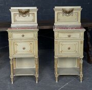 Wonderful Pair French Bedside Cupboards 