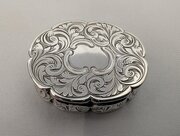 Early-Victorian Silver Vinaigrette, Engraved, 1854