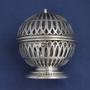 Edwardian Silver String Holder, Hinged Globe, 1905