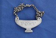 George III Silver Decanter Label, Port, Ca 1790