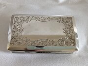 Victorian Silver Snuff Box, Nathaniel Mills, 1851