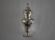Victorian Silver Sugar Caster, Embossed, 1899