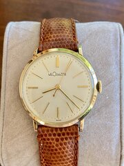 14ct Gold Vintage Jaeger Le Coultre Gents Watch