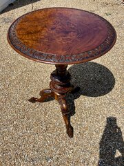 19th Century Burr Walnut Wine Table
