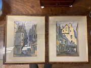 Pair 19th Century Watercolours Of Edinburgh