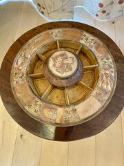 Rare Regency Tunbridge Ware Game Wheel