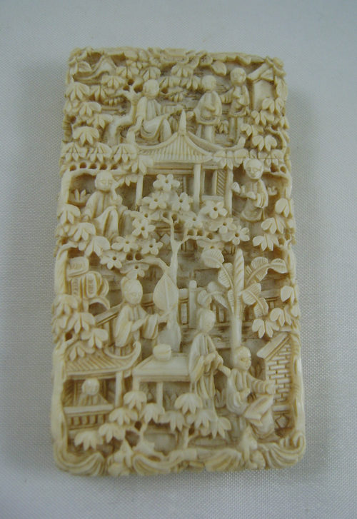Antiques Atlas Cantonese Carved Ivory Card Case