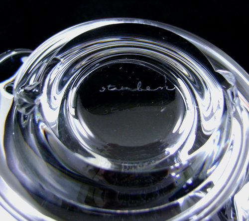 Steuben Galss スパイラル ボウル 18cm Steuben Galss スパイラル ボウル 18cm Steuben Galss