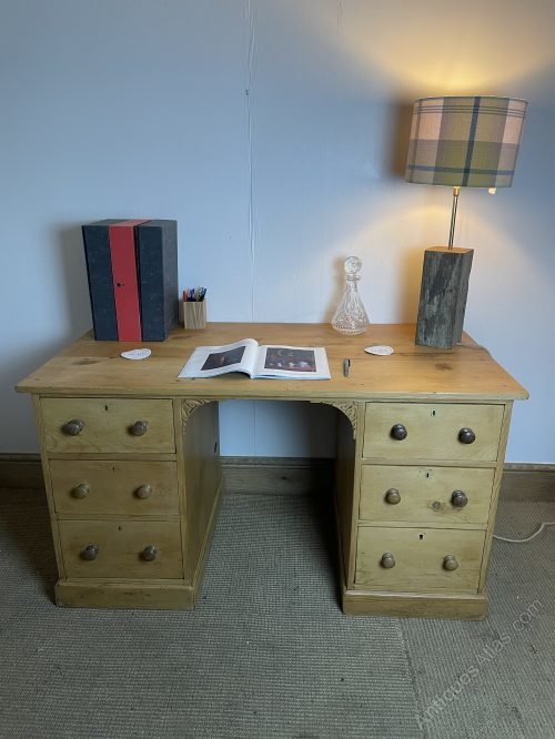 19C Antique Victorian Pine Desk Antiques Atlas