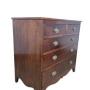 19C Mahogany Chest of Drawers with Intricate Detail