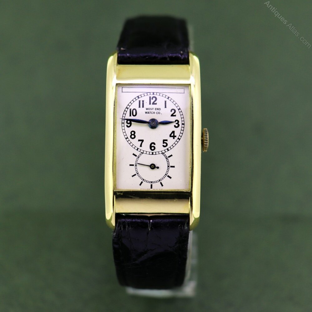 Antiques Atlas - 18ct Vintage Doctors Watch By West End Watch Co ...