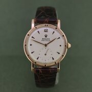 1950s 10ct Rose Gold Vintage Rolex Precision Watch