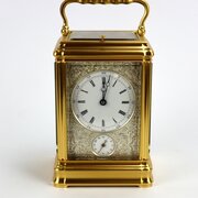 19th Century Striking Carriage Clock Signed Le Roy