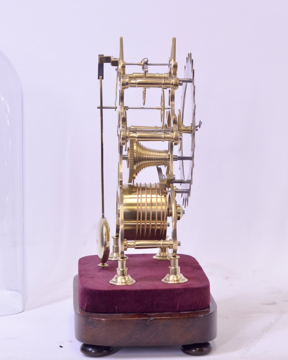 Antiques Atlas English Skeleton Timepiece By Dyson Of Windsor