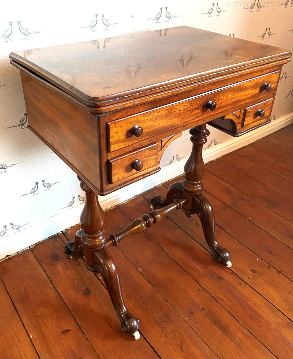 Antique Flip Top Card Table Antiques Atlas