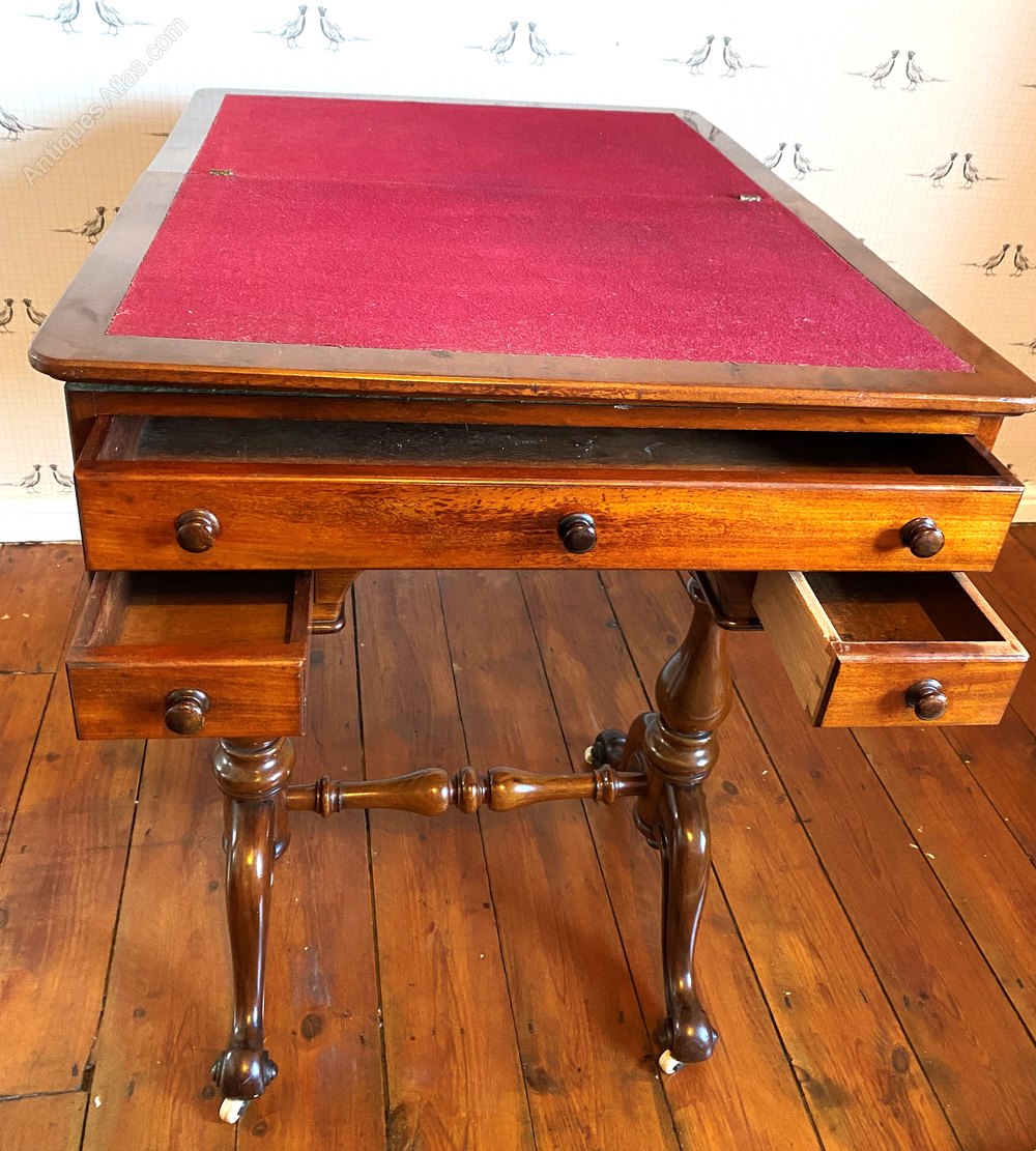 Antique Flip Top Card Table Antiques Atlas