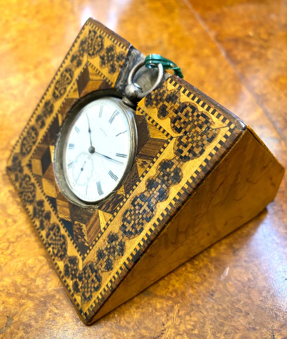 Antiques Atlas Antique Tunbridge Ware Pocket Watch Stand