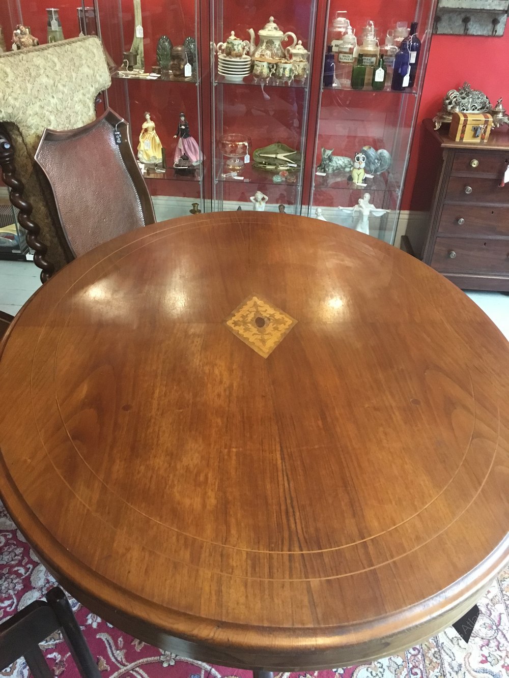 Edwardian Antique Inlaid Tilt Top Table Antiques Atlas