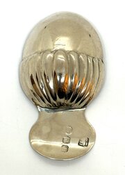 Georgian Silver Acorn Caddy Spoon