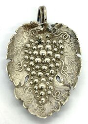 Georgian Silver Vine Leaf Caddy Spoon