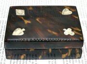 Tortoiseshell & Silver Mount Games Box