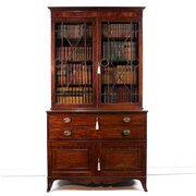 George III Gillows Mahogany Secretaire Bookcase