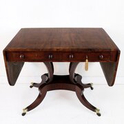 Regency Wm Trotter Mahogany  Rosewood Sofa Table