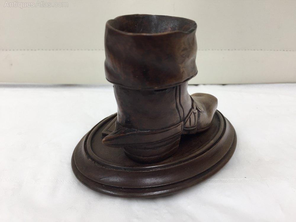 Antiques Atlas Antique Beechwood Carved Treen Boot And Boot Jack