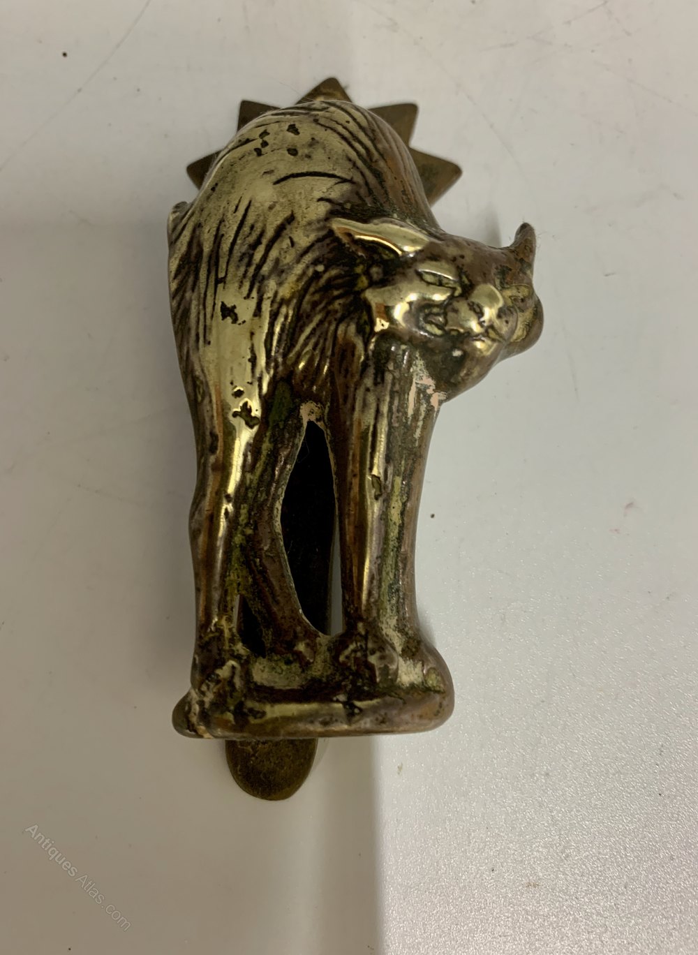 Antiques Atlas Antique Brass Cat Door Knocker Circa 1900