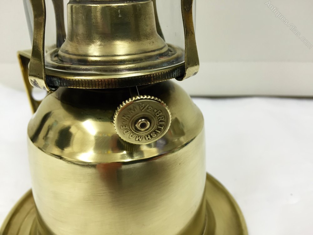 Antiques Atlas Antique Brass Chamber Oil Lamp Circa 1885