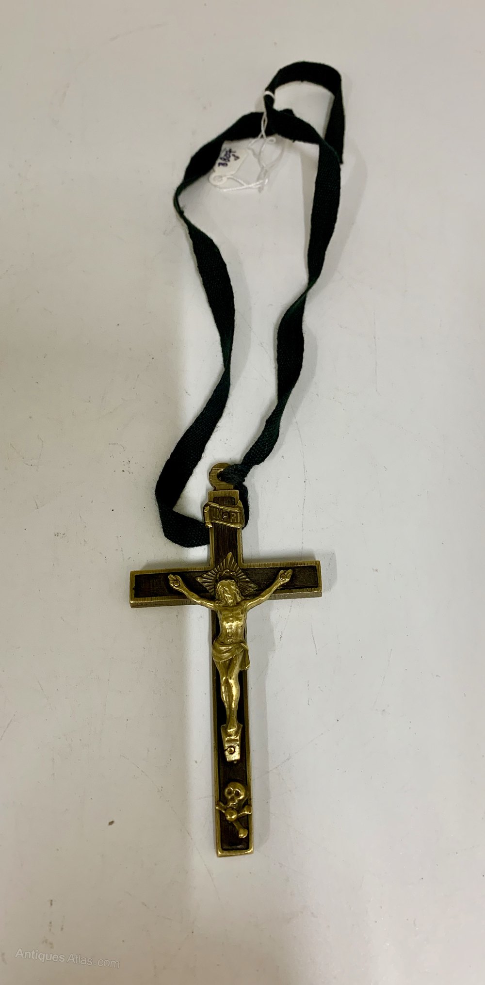 Antiques Atlas Antique Brass Crucifix With Skull And Crossbones