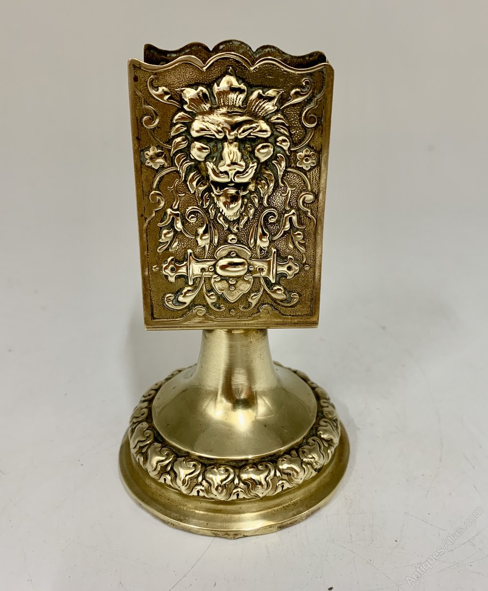 Antiques Atlas Antique Brass Match Box Holder Circa 1900