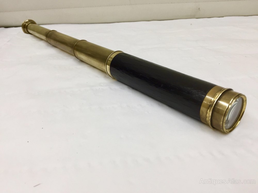 Antiques Atlas Antique Brass And Wood Telescope Circa 1870