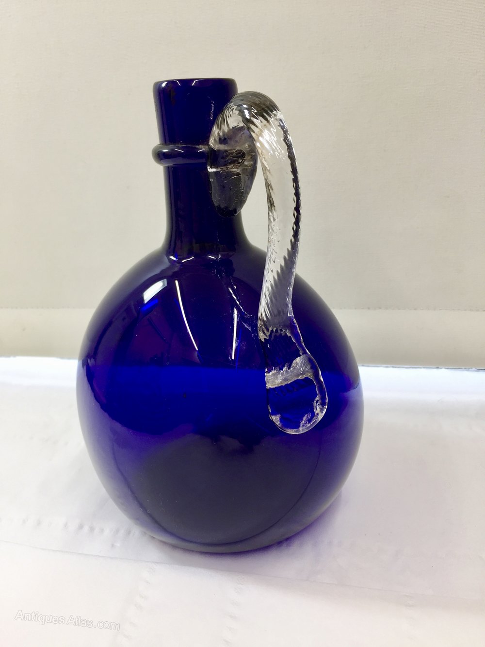 Antiques Atlas - Antique Bristol Blue Glass Claret Jug