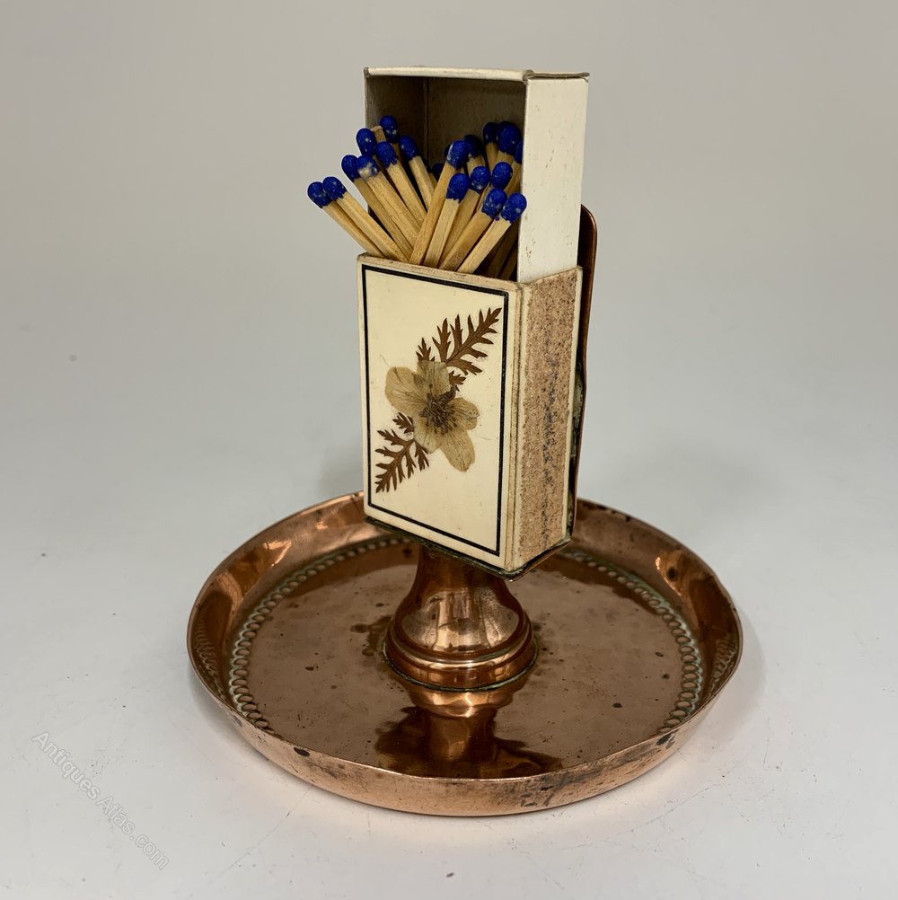 Antiques Atlas Antique Copper Match Holder Circa 1900