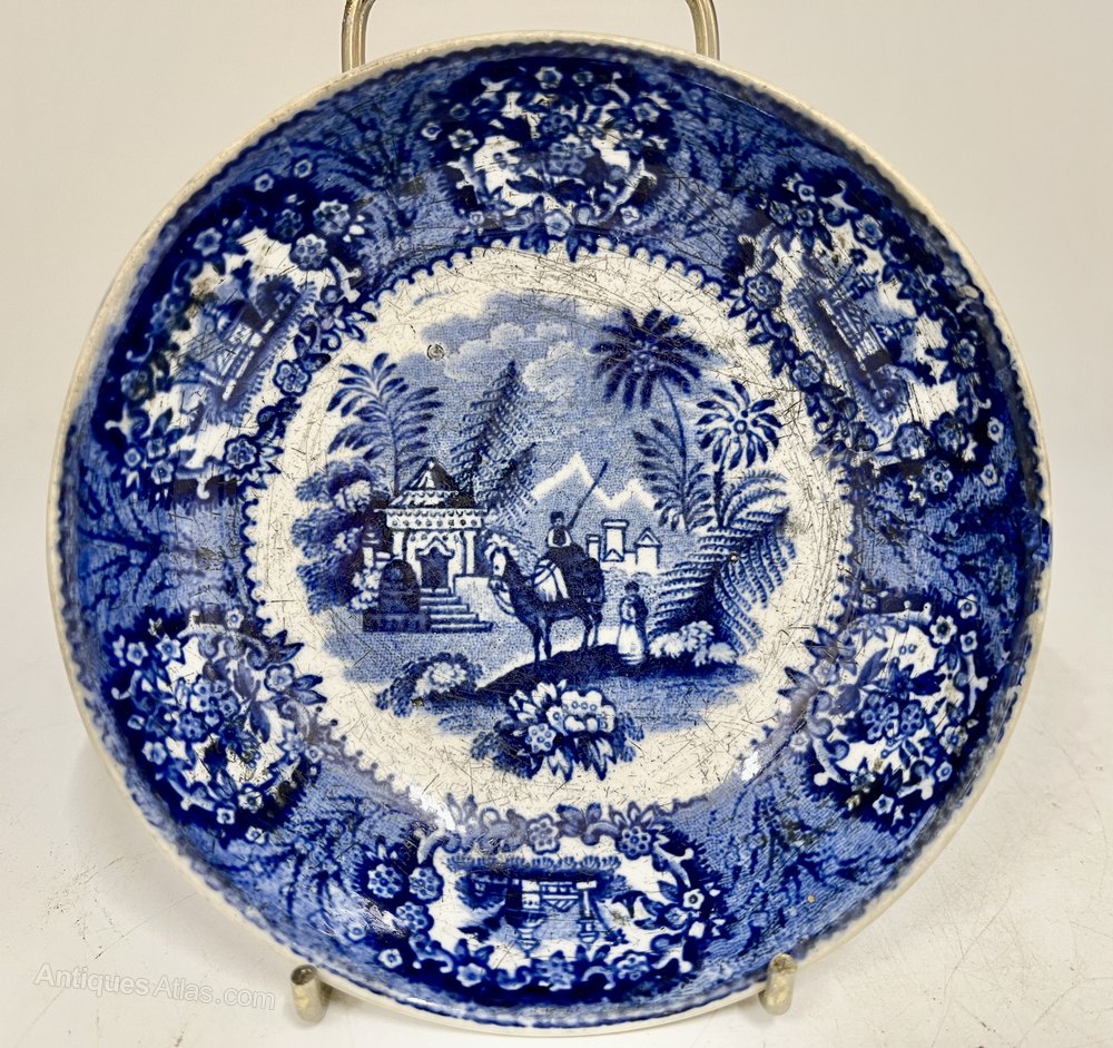 Antiques Atlas Antique English Pearlware Pottery Saucer Circa1825
