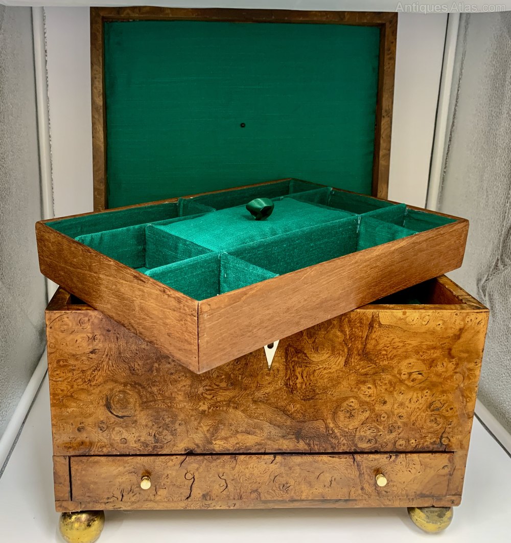 Antiques Atlas Large II Burr Elm Box Circa 1750