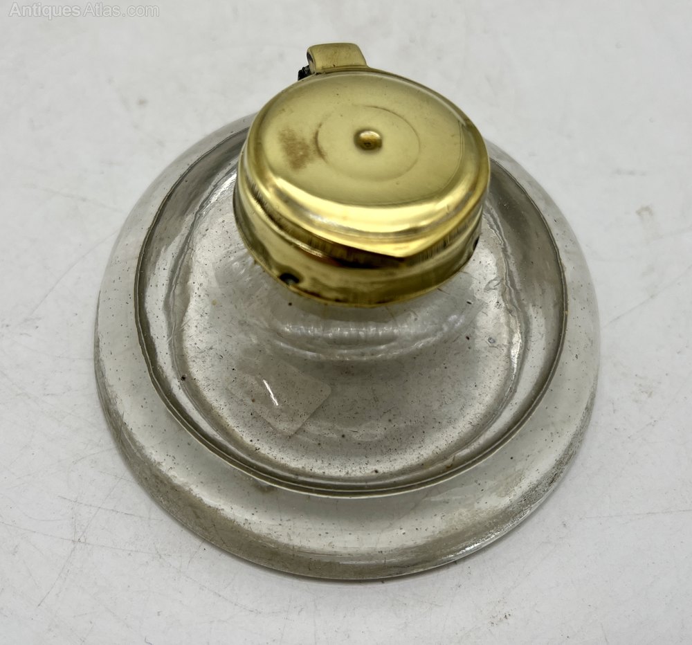 Antiques Atlas - Antique Glass Inkwell Circa 1865