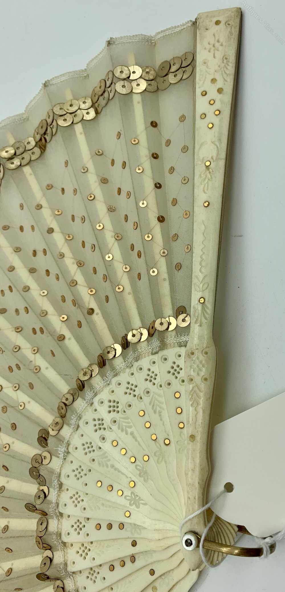 Antiques Atlas Antique Hand Held Fan Set With Sequins