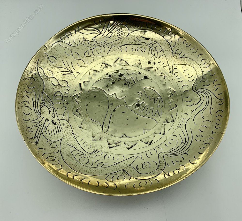 Antiques Atlas Antique Oriental Engraved Brass Tray And Stand