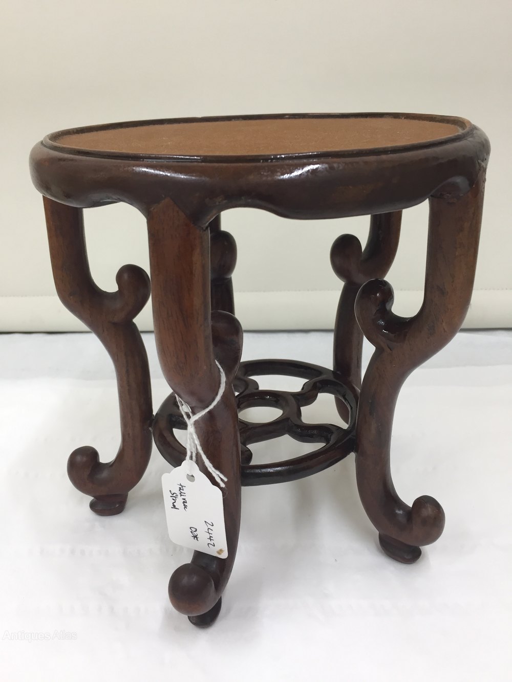 Antique Oriental Hardwood Vase Stand Antiques Atlas