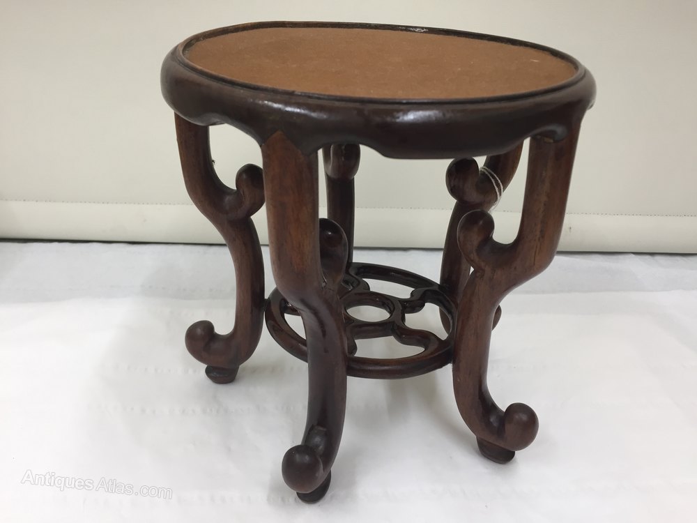 Antique Oriental Hardwood Vase Stand Antiques Atlas